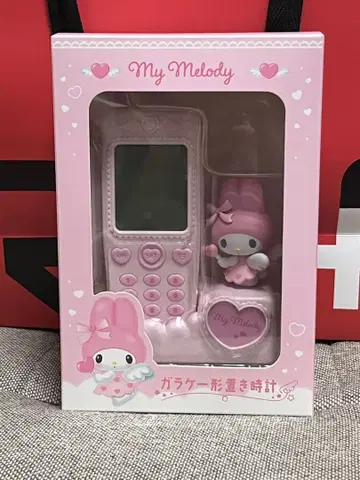 마이멜로디 폴더폰 모양 탁상시계 산리오 미사용 새상품