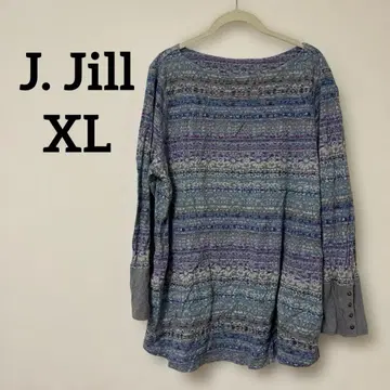 새상품급 J. Jill [ XL ] 스트라이프 디자인 긴팔 T셔츠