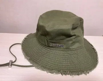 JACQUEMUS 올리브 그린 햇 58