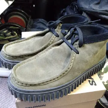 [새상품급] Clarks 토힐하이 다크 그린 스웨이드