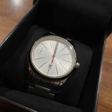 [ 새상품급 ] Calvin Klein 아날로그 손목시계 실버