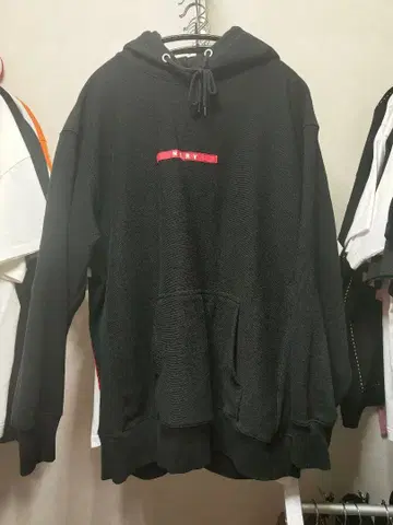 RADIO EVA 반다나 패턴 후드티 XXL