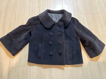 블랙 더블 브레스트 숏코트 9호