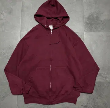 US 구제 의류 집업 후드티 무지 JERZEES