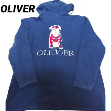 OLIVER 올리버 후드티 트레이닝복 네이비 강아지 로고 할인 가능!