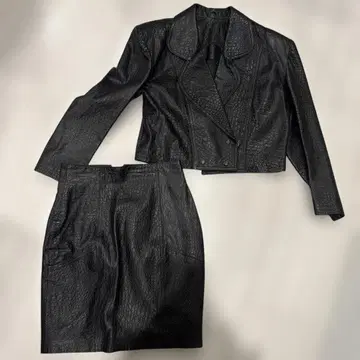 해외 구매 가죽 수트 셋업 여성용
