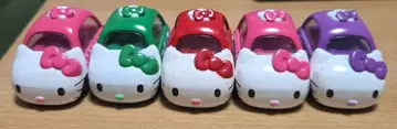 최애 컬러 토미카 헬로키티 미니카 5대 세트