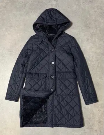 매킨토시 퀼팅 코트 롱 보아 안감