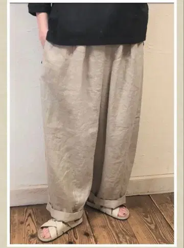 HEAVENLY 헤븐리 린넨 이지 팬츠 린넨 100% 아이보리