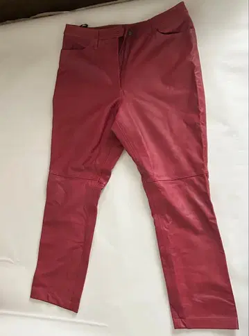 [ 새상품급 ] 라무 가죽 팬츠 와인 레드 락 모드 V계 빈티지