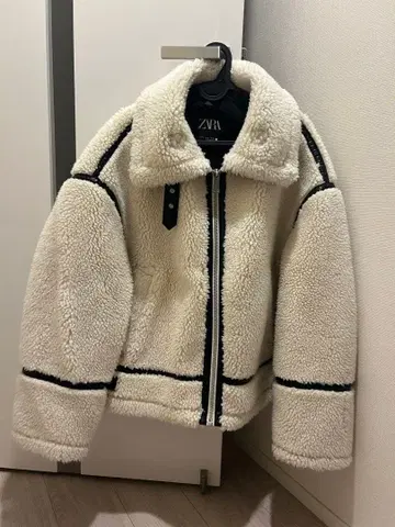 인조 모피 라이더 자켓