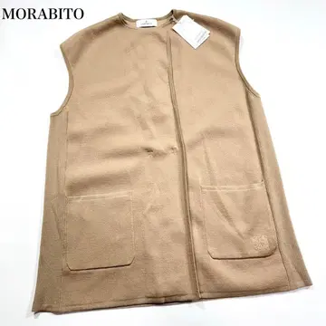 [택 포함 23년 모델] 모라비토 베스트 절개 로고 자수 38 베이지