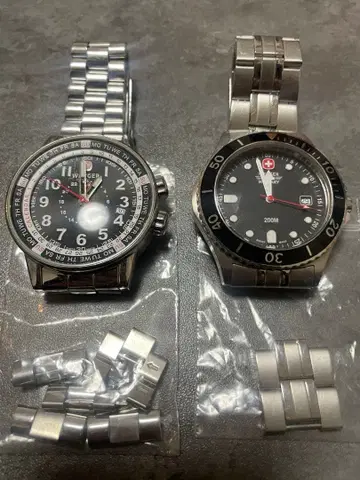 정크제품 손목시계  Wenger 2개 세트