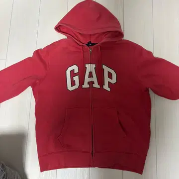GAP 레드 풀 집업 후디 M 사이즈