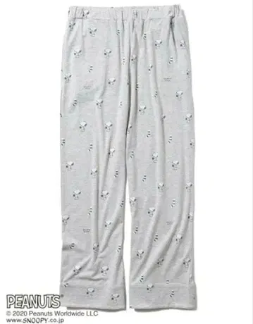 PEANUTS 스누피 롱 팬츠 그레이 L 사이즈 새상품