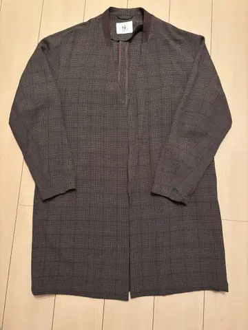 tk. TAKEO KIKUCHI 체크 무늬 롱 자켓