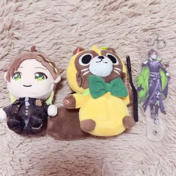 우라타누키 야마다누키 봉제 인형 아크릴 스탠드 세트