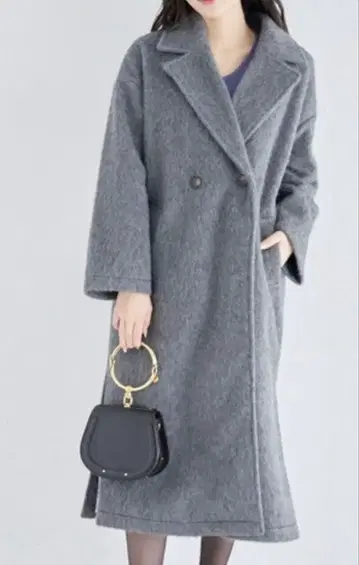 새상품 tocco closet 사이드 슬릿 롱 테일러드 코트