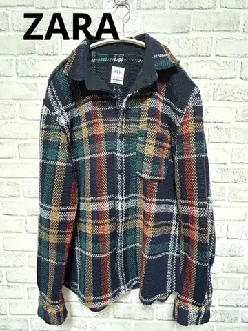 ZARA 체크 무늬 셔츠 자켓
