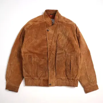 80s 90s vintage 스웨이드 A2 가죽 플라이트 자켓