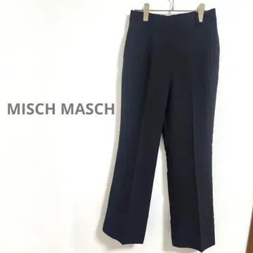 MISCH MASCH 플레어 컷 턱 팬츠 2025년 판매 상품 블랙
