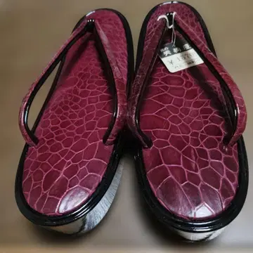 조리 와인 레드 블랙 천연 가죽 장식 조리