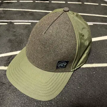 올리브 그린 플랫 브림 캡 L/XL