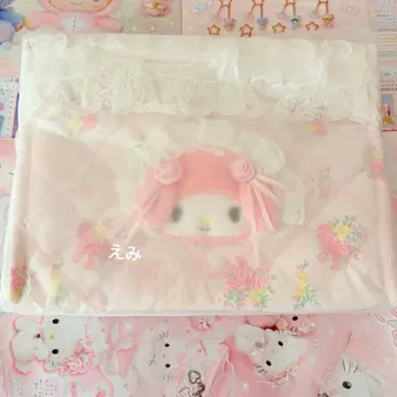 산리오 화이트 프릴 디자인 마이멜로디 2WAY 토트백 새상품