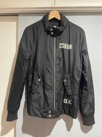 지스타 로우 블랙 나일론 자켓 M 사이즈