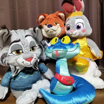 주토피아2 FukuFuku BIG 봉제 인형 4체 세트 컴플리트