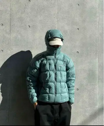 [ L 사이즈 ] mont-bell 몽벨 네쥬 다운 후드티 스카이블루