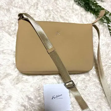 키타무라 숄더백 베이지 카페오레 경량