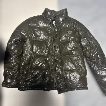RUSS-K 올리브 다운 자켓 M 더블 지퍼