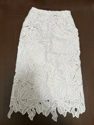 CELFORD 리본 레이스 스커트 38