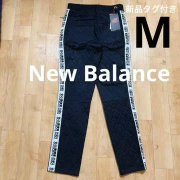 새상품 뉴발란스 골프 방풍 다이아 무늬 퀼트 로고 테이프 롱 팬츠