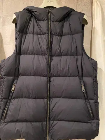 Johnbull 후드 부착 다운 베스트 LL