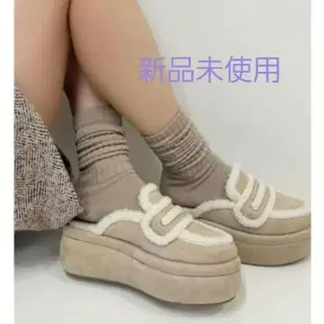 [ 미사용 새상품 ] ESPERANZA 복슬복슬 보아 사보 베이지