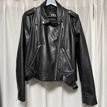 ZARA 블랙 라이더 자켓 (XL)