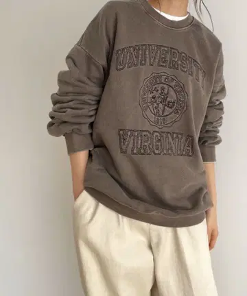 엘르마르 빈티지 자수 속기모 트레이닝복