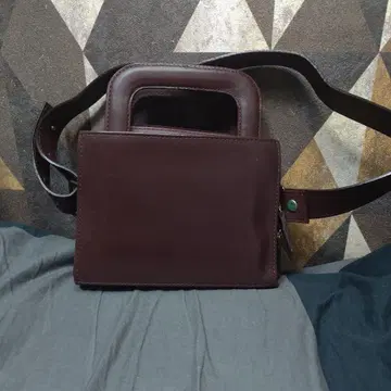 [ OSAM 카지타니 슈 ] 2WAY 다크 브라운 가죽 숄더백