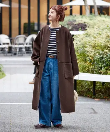 [미사용 새상품에 가까운] 베이크루즈 블렌드 리버서블 코트