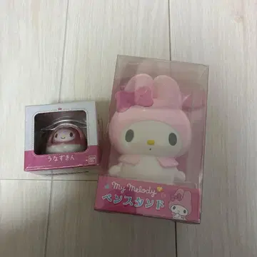 산리오 마이멜로디 우나즈킨 펜 스탠드 세트