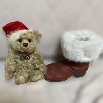 새상품 슈타이프 Steiff 테디 베어 인 부츠 크리스마스