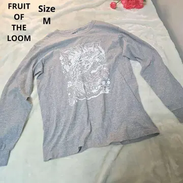 [ 인기 FRUIT OF THE LOOM ] 그레이 용 프린트 사이즈 M