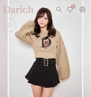 [ Darich ] D 베어 벌룬 니트탑