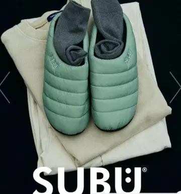 SUBU 스모크 그린 퀼팅 디자인