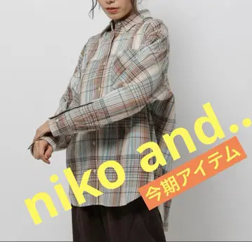 니코앤드 이번 시즌 비에라 레피아 체크 셔츠