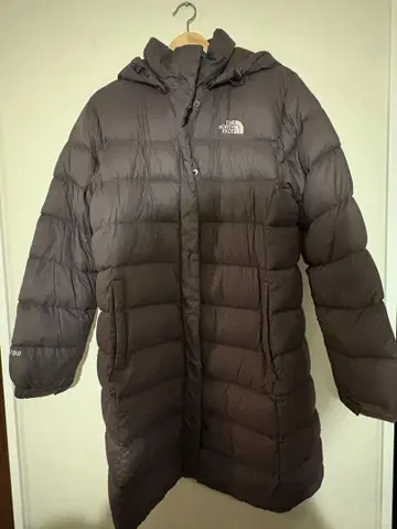 THE NORTH FACE 다크 브라운 롱 다운 자켓