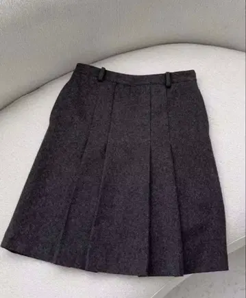 nothing written 플리츠 스커트 미디 기장