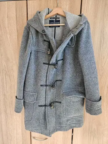 런던 트래디션 그레이 더플 코트 사이즈 40